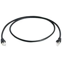 Telegärtner 100009134 RJ45 Netwerkkabel, patchkabel CAT 6A S/FTP 15.00 m Zwart Vlambestendig 15 m - thumbnail