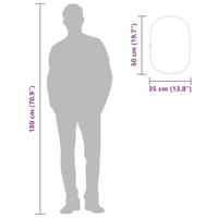 VidaXL Wandspiegel 50x35 cm zilverkleurig - thumbnail