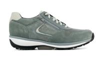 Xsensible Stretchwalker Dames Sneakers in Suede (Groen) - thumbnail