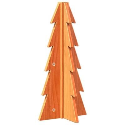 Kerstdecoratie kerstboom 49 cm massief grenenhout wasbruin Kerstdecoratie kerstboom 49 cm massief grenenhout wasbruin