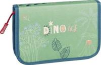 Brunnen etui Dino jongens 19,5 cm polyester groen 17 delig - thumbnail