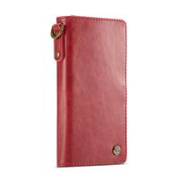 CaseMe voor Galaxy S9 PLUS Crazy Horse textuur magnetische absorptie afneembare horizontale Flip leren beschermende Case Back Cover met Lanyard & kaar - thumbnail