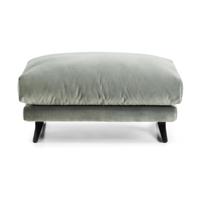 Kave Home Veliro hocker fluweel Groen - thumbnail