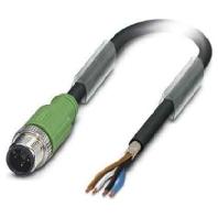 Phoenix Contact 1694389 Sensor/actuator connector, geassembleerd M12 Aantal polen (sensoren): 4 Stekker, recht 10.00 m 1 stuk(s) Piece