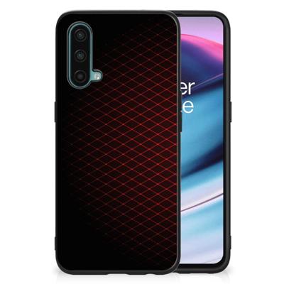 OnePlus Nord CE 5G Back Case Geruit Rood