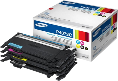 Samsung CLT-P4072C zwarte/cyaan/magenta/gele tonercartridges, 4-pack