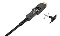 Manhattan 355537 HDMI-kabel HDMI Aansluitkabel HDMI-A-stekker, HDMI-micro-D-stekker 50 m Zwart 4K UHD - thumbnail