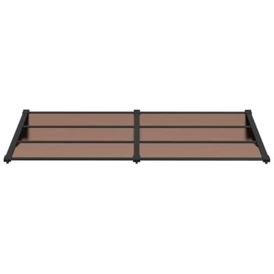 VidaXL Deurluifel 199x90 cm polycarbonaat zwart