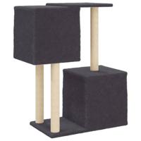 VidaXL Kattenmeubel met sisal krabpalen 86 cm donkergrijs - thumbnail