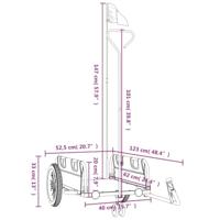 VidaXL Fietstrailer oxford stof en ijzer groen - thumbnail