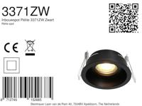 Steinhauer Zwarte inbouwspotPelite spot Ø 10cm - 3371ZW - thumbnail