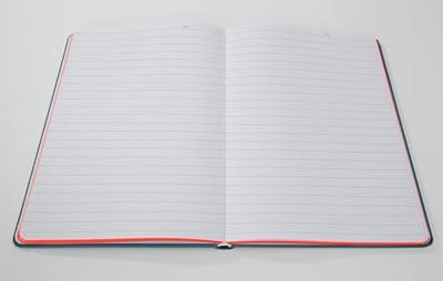 Sigel LS205 Notitieboek Linescape Hardcover DIN A5 Gelinieerd Middelblauw, Neon-oranje Aantal paginas: 88 Sigel LS205 Notitieboek Linescape Hardcover DIN A5 Gelinieerd Middelblauw, Neon-oranje Aantal paginas: 88