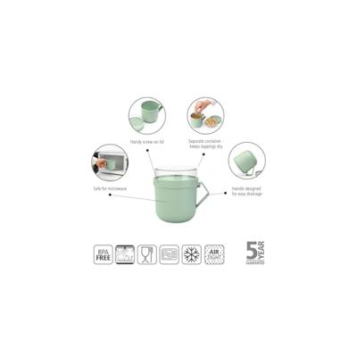 Brabantia Make & Take soepbeker 0,6 liter, kunststof jade green