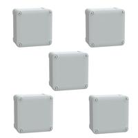 Schneider Electric PanelSeT TBS Wandbehuizing 116 x 116 x 62 ABS Grijs-wit (RAL 7035) 5 stuk(s) - thumbnail