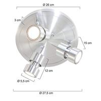Steinhauer PlafondspotNatasja Led 3-lichts grijs - 7905ST - thumbnail