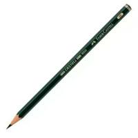 Potlood Faber-Castell 119006 Zeshoekig 6B Zwart Groen Ecologisch (12 Stuks) - thumbnail