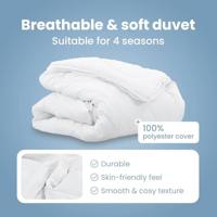 VidaXL 2-in-1 dekbed wit 200 x 200 cm polyester - thumbnail