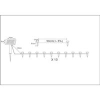 GALIX Garland 10 LED zonne-energie te planten - 5m - thumbnail