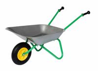 Rolly Toys Kruiwagen metaal luchtband grijs/groen - thumbnail