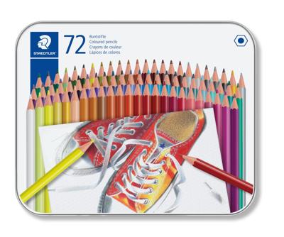 Kleurpotlood Staedtler 175 6kantig assorti blik à 72 kleuren