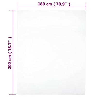 VidaXL Hoeslakens jersey 2 st 180x200 cm katoen wit VidaXL Hoeslakens jersey 2 st 180x200 cm katoen wit