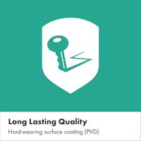 Hansgrohe Ecostat Comfort Q - inbouwthermostaat - 2 functies - brushed black chrome (antraciet) 33713340 - thumbnail