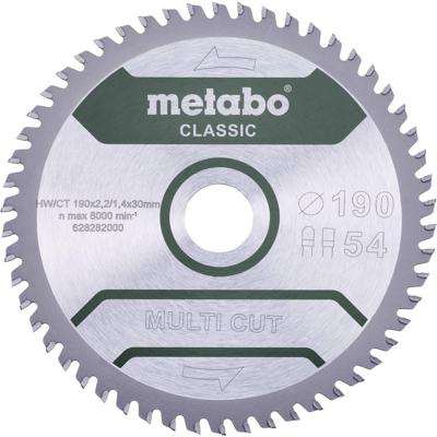 Metabo Accessoires Cirkelzaagblad | Multi Cut Classic | 160x20mm | Z42 FZ/TZ 10°/B - 628658000