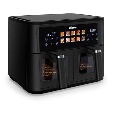 Tristar FR-9075 Airfryer 9 l 2500 W Anti-aanbaklaag, BPA-vrij, LC-display Zwart