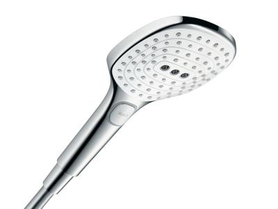 Handdouche HansGrohe Raindance Select E 120 3jet Chroom Wit Handdouche HansGrohe Raindance Select E 120 3jet Chroom Wit