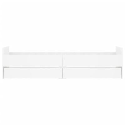 Bedframe met lades wit 90x200 cm