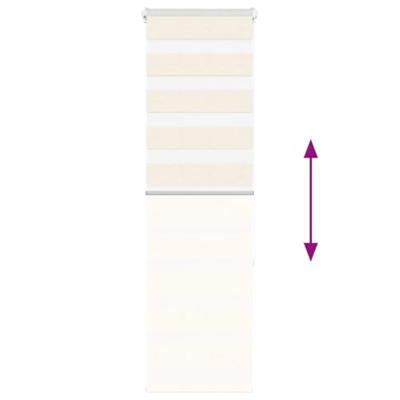 VidaXL Zebra blind 45x150 cm stofbreedte 40,9 cm polyester marmerbeige VidaXL Zebra blind 45x150 cm stofbreedte 40,9 cm polyester marmerbeige