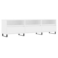 Tv-meubel 150x30x44,5 cm bewerkt hout wit - thumbnail