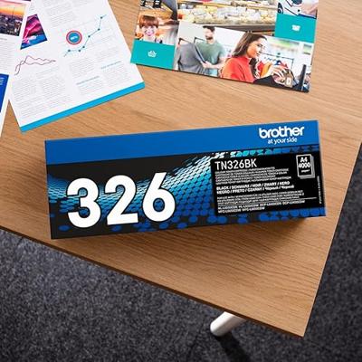 Brother toner, 4.000 pagina&apos;s, OEM TN-326BK, zwart - thumbnail
