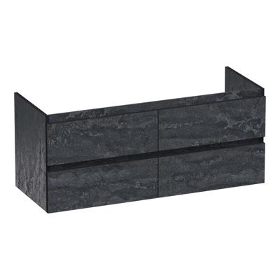 Brauer Joy Edge - Onderkast - 120 cm - met 4 Softclose Lades Greeploos en 2 Sifon Uitsparingen - Damascus