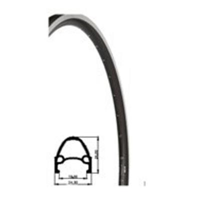 Velg 28 inch 622 primax e srx zwart 36 geslepen zijkant