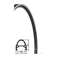 Velg 28 inch 622 primax e srx zwart 36 geslepen zijkant - thumbnail