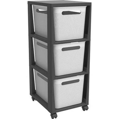Rotho brisen design ladekast 3x16l wit