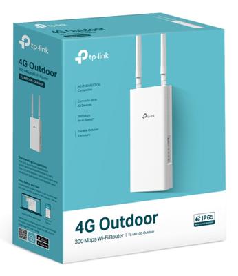 Router TP-Link TL-MR100-OUTDOOR Wit RJ45 Ethernet LAN PoE x 1 LTE - thumbnail