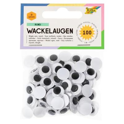 Folia knutseloogjes rond 12 mm