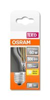 OSRAM HOMELIGHTING 4058075434882 LED-lamp Energielabel D (A - G) E27 Peer 5.5 W = 60 W Warmwit (Ø x l) 45 mm x 77 mm 1 stuk(s) - thumbnail