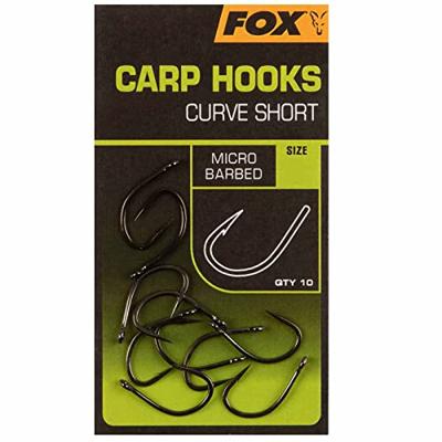 Fox Carp Hooks Curve Shank Short 10st. Size 8