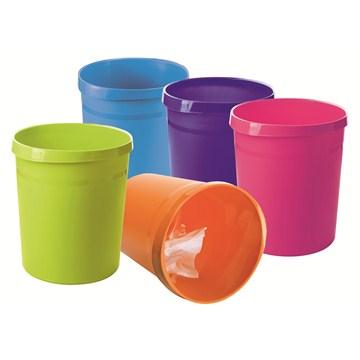 HAN GRIP 18190-13 Prullenbak 18 l (Ø x h) 31.2 mm x 35 mm Polypropyleen Zwart 1 stuk(s)