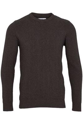 Kronstadt Heren Trui Katoen Carlo Grijs Patroon Regular Fit Kronstadt Heren Trui Katoen Carlo Grijs Patroon Regular Fit