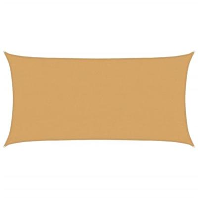 VidaXL Zonnezeil 160 g/m² rechthoekig 2x3,5 m hdpe zandkleurig VidaXL Zonnezeil 160 g/m² rechthoekig 2x3,5 m hdpe zandkleurig