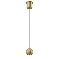 Artdelight Hanglamp Miami 1 lichts Ø 10 cm comfortlift warm goud - thumbnail