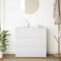 Dressoir 80x35x76 cm spaanplaat wit - thumbnail