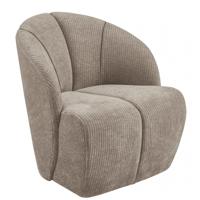 Woood Mojo fauteuil rib Donker Zand - thumbnail