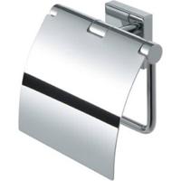 Geesa Nelio Toiletrolhouder met klep Chroom 916808-02 - thumbnail