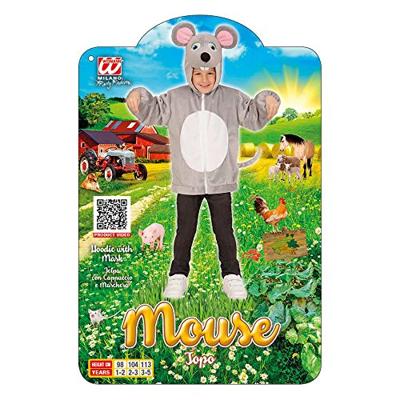 Hoodie vest pluche muis kind