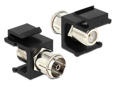 F-connector naar IEC keystone F-connector naar IEC keystone